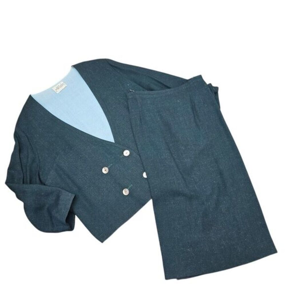 Jon McCauley VTG Double-Breasted‎ Blazer & Skirt Sz SEE DESC (L-XL)